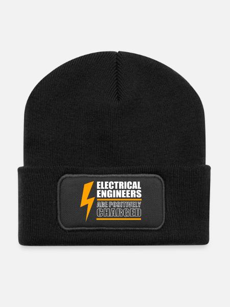 Elektroingenieur Elektriker Elektrotechnik - Recycelte Patch Beanie - Schwarz