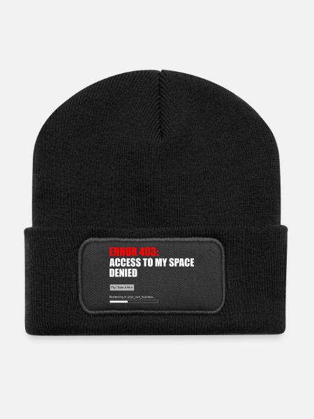 Fehler 403 Zugriff verweigert - Recycelte Patch Beanie - Schwarz