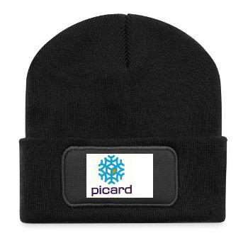picard - Beanie recyclé à patch - noir - Devant