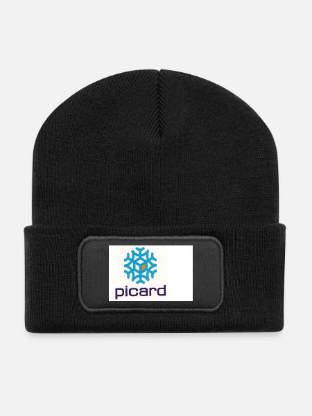 picard - Beanie recyclé à patch - noir
