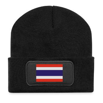 thailand - Beanie recyclé à patch - noir - Devant