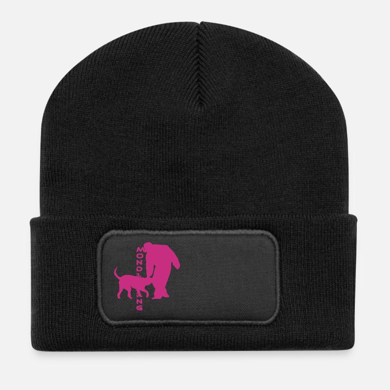 mondioring - Recycelte Patch Beanie - Schwarz
