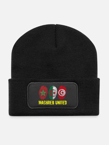 MAGHREB UNITED المغرب - Beanie recyclé à patch - noir