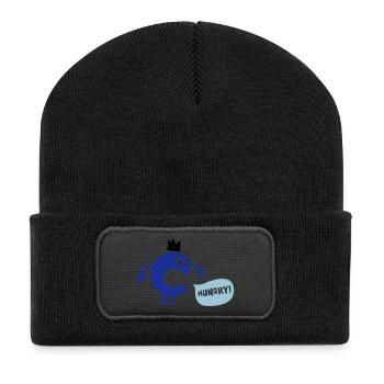 Hungry Monster - Beanie recyclé à patch - noir - Devant