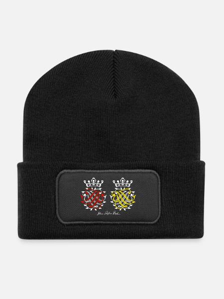 Johann Sebastian Bach Siegel - Recycelte Patch Beanie - Schwarz