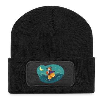 La nuit de la nuit de la lune de sorcière - Beanie recyclé à patch - noir - Devant