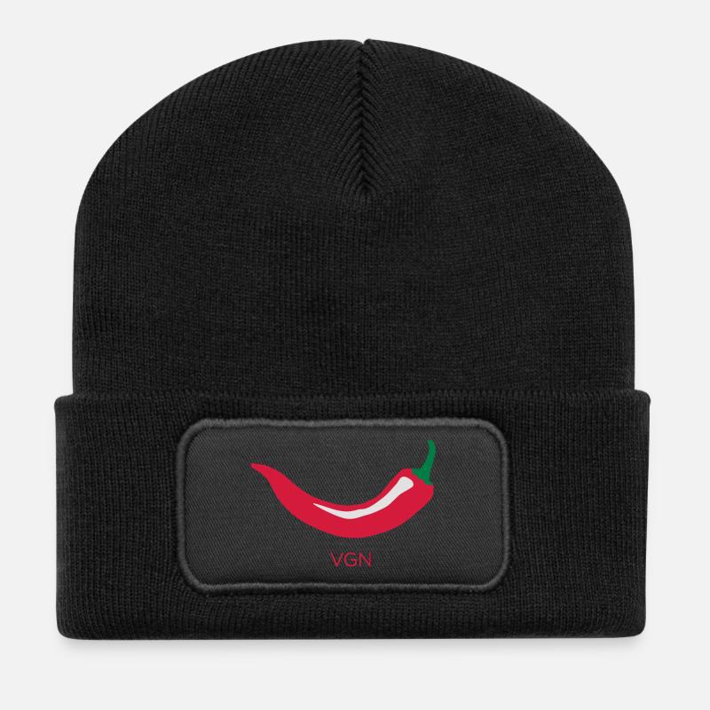 Red Chili - Vegan (VGN) - Recycled Patch Beanie - black