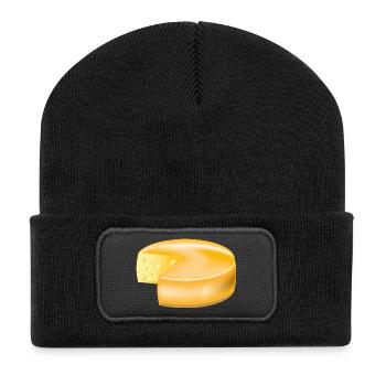 Käse - Recycelte Patch Beanie - Schwarz - Vorne