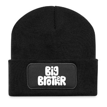 Grand frère - Beanie recyclé à patch - noir - Devant