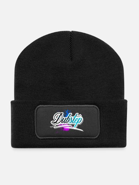 Dubstep - Recycelte Patch Beanie - Schwarz