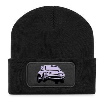Rally car, race car - Recycled Patch Beanie - black - Front