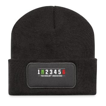 1N23456 You wouldn’t understand Motorcycle gears - Recycled Patch Beanie - dark grey - Front