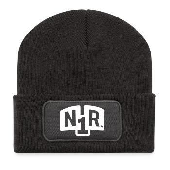 nummer nr 1 one number - Recycelte Patch Beanie - Dunkelgrau - Vorne