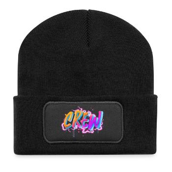 Équipage - Beanie recyclé à patch - noir - Devant