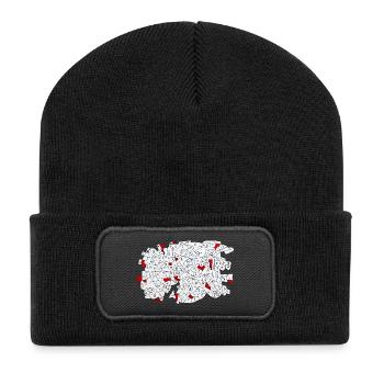 I Do It My Way - Recycelte Patch Beanie - Schwarz - Vorne