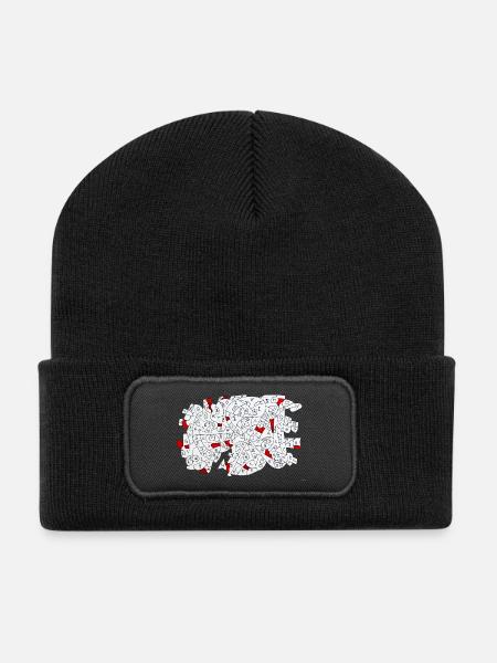 I Do It My Way - Recycelte Patch Beanie - Schwarz
