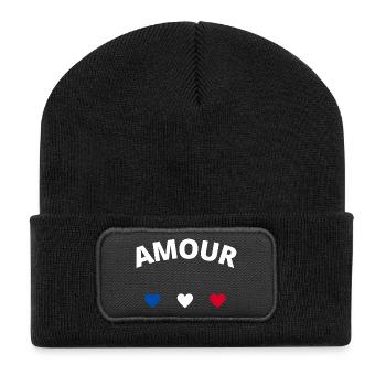 Love - Recycled Patch Beanie - black - Front