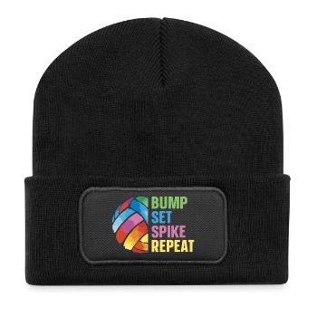 Volley-ball - Beanie recyclé à patch - noir - Devant