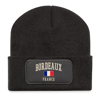 Bordeaux France - Recycelte Patch Beanie - Dunkelgrau - Vorne