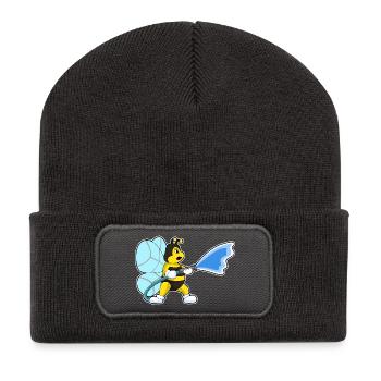 Brigade des pompiers Bee Boyaux d’incendie - Beanie recyclé à patch - charbon - Devant