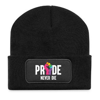 Pride Month LGBT - Pride Never Die - Recycled Patch Beanie - black - Front