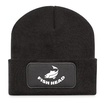 TÊTE DE POISSON - Beanie recyclé à patch - charbon - Devant