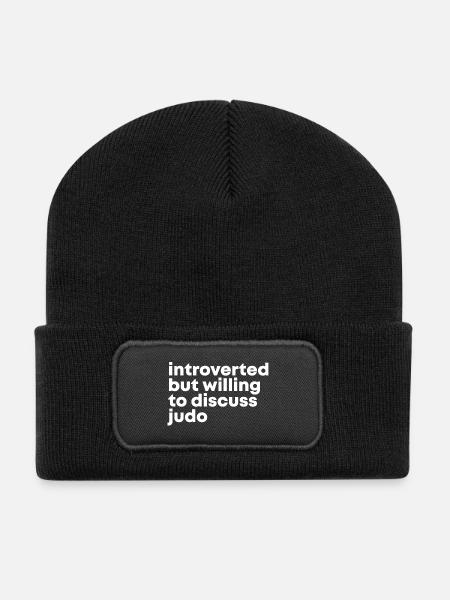 Judo Judo - Recycelte Patch Beanie - Schwarz