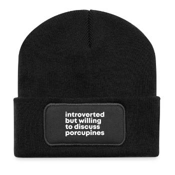 porc-épic - Beanie recyclé à patch - noir - Devant