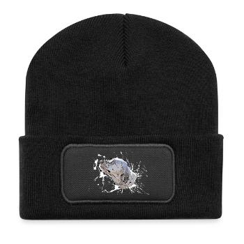 Dog - Recycled Patch Beanie - black - Front