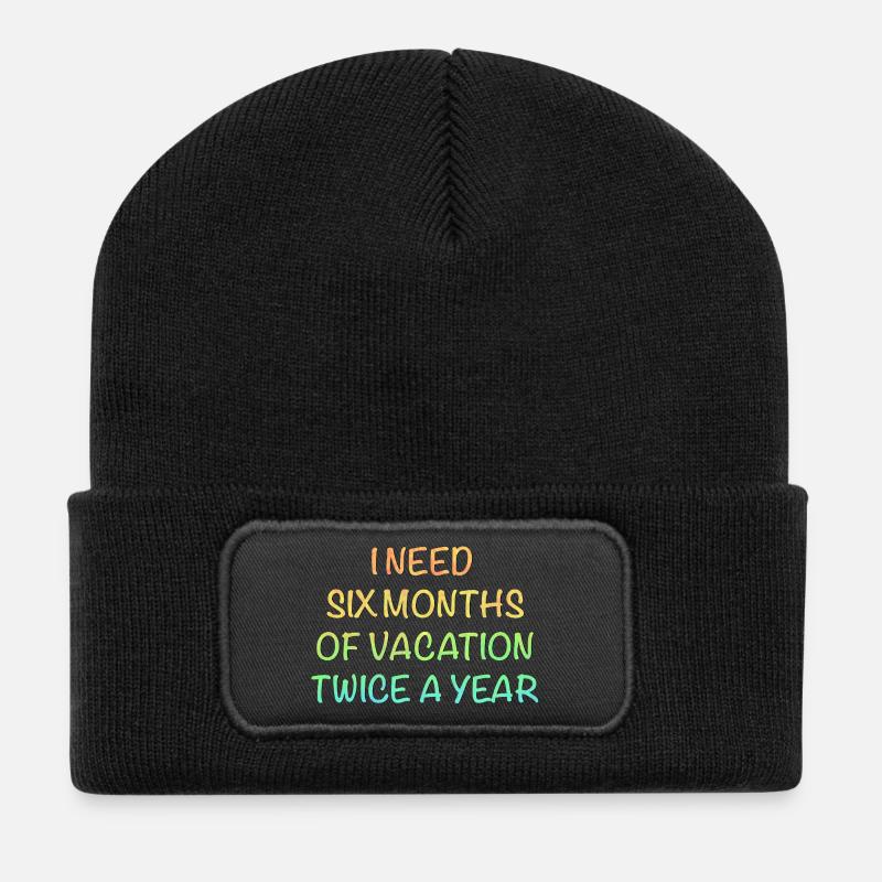 Vacation - Recycled Patch Beanie - black