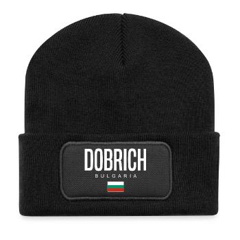 Dobrich Bulgarie - Beanie recyclé à patch - noir - Devant