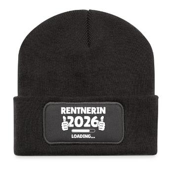 Retiree 2026 Conception de la barre de chargement - Beanie recyclé à patch - charbon - Devant