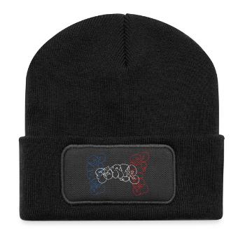 Paris Throw Up Wildstyle Mix Bubble Souvenir - Recycled Patch Beanie - black - Front