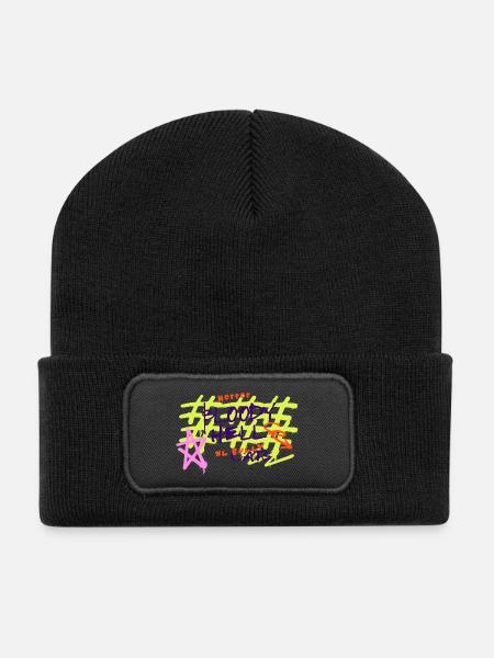 XL Bully Cats - Recycled Patch Beanie - black