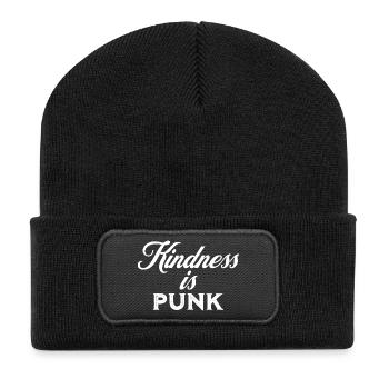 Kindness is Punk - Recycled Patch Beanie - black - Front