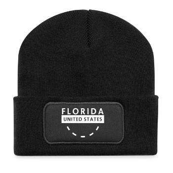Florida Circle Emblem USA - Recycled Patch Beanie - black - Front