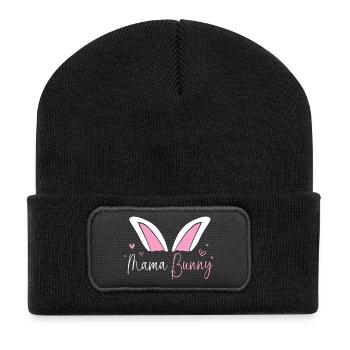 Révélation du sexe de Pâques de la future maman - Beanie recyclé à patch - noir - Devant
