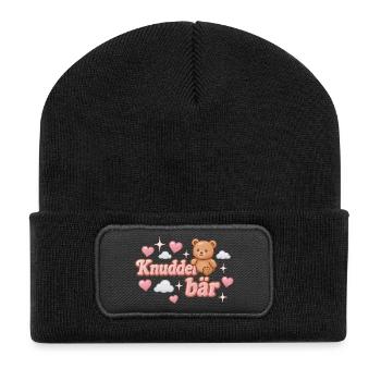 Knuddelbär / Y2K Statement Design - Recycled Patch Beanie - black - Front