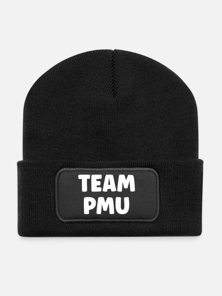 pmu - Beanie recyclé à patch - noir