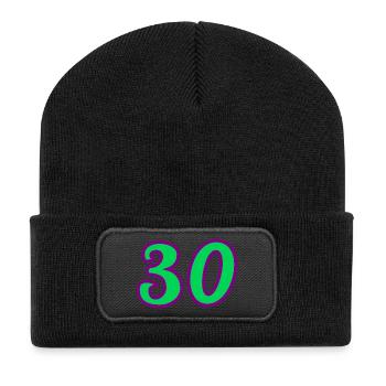 30. 30 YEARS. 30th ANNIVERSARY. 30 YEARS ANNIVERSARY. - Recycled Patch Beanie - black - Front