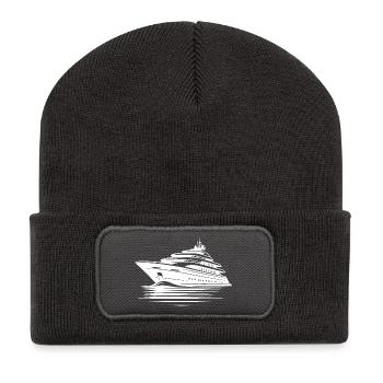Pur sentiment de croisière, veuillez aller sur le pont solaire - Beanie recyclé à patch - charbon - Devant