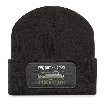 July 7 Submarine Submarine Veteran Navy USA - Recycled Patch Beanie - dark grey - Front