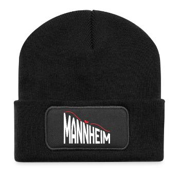Mannheim - Beanie recyclé à patch - noir - Devant