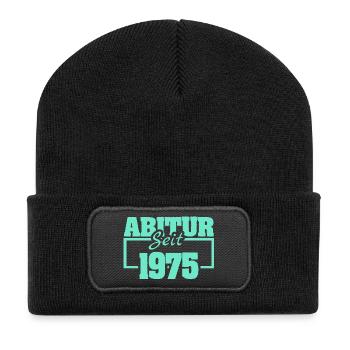1975 - Recycled Patch Beanie - black - Front