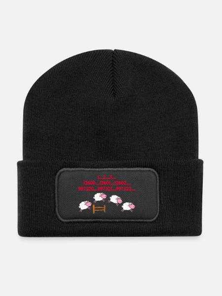 La technique de l'insomniaque - Beanie recyclé à patch - noir