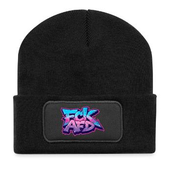 Graffiti Antifa Statement - Recycled Patch Beanie - black - Front
