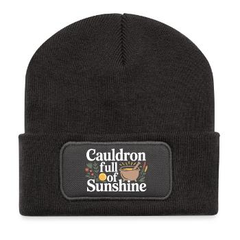 Zertifizierte klinische Infusionsspezialistenbekleidung - Recycelte Patch Beanie - Dunkelgrau - Vorne