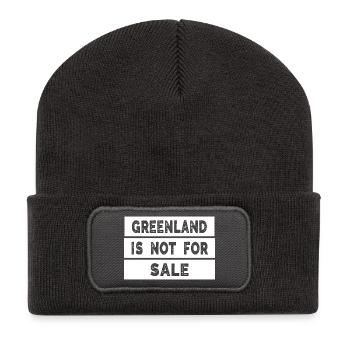 Greenland Is Not For Sale - Recycled Patch Beanie - dark grey - Front