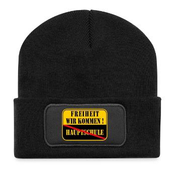 Fin d’études secondaires 2026 - Beanie recyclé à patch - noir - Devant