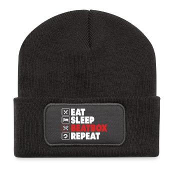 Beatbox - Recycelte Patch Beanie - Dunkelgrau - Vorne